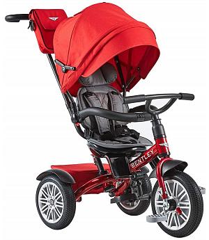 Triciclo Evolutivo BENTLEY DRAGON RED con Asiento Giratorio y Capota, Incluye Bolso - QPLAYBN1R